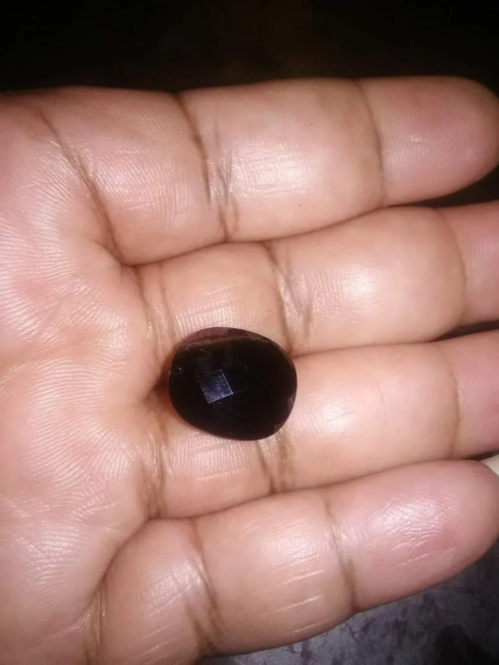 Natural Oval BIG 13.26ct Dark Green & Pink Tourmaline